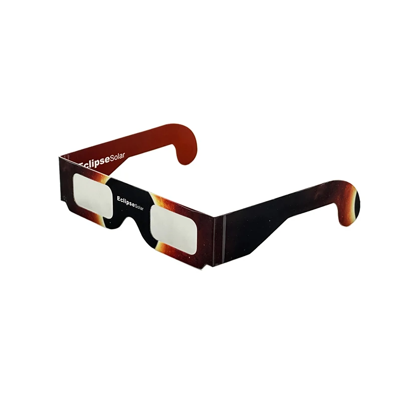 2024 ISO Certified Solar Eclipse Glasses Customized Design Eclipse Viewing 3D Paper Glasses