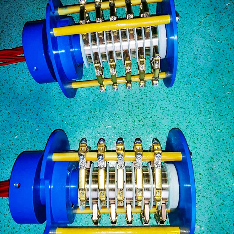 Brass slip ring flange mounting slip ring for multi-channel equipment