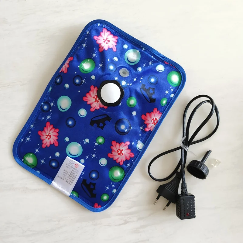 cheap low price pain relief keep warm pillow shape rechargeable thermal heating electric hot water bag