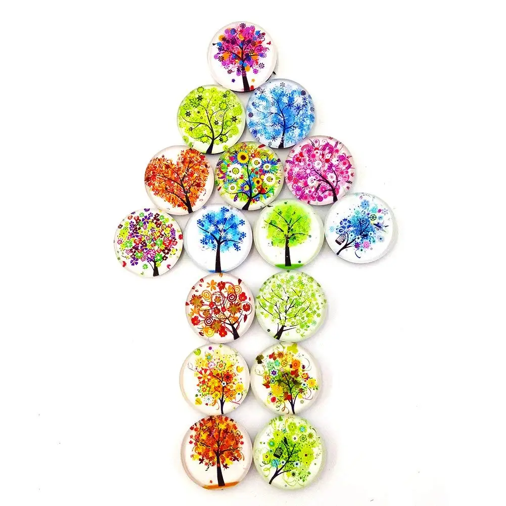 OEM 30 мм, стеклянный магнит на холодильник, магнит на холодильник с сильным магнитом