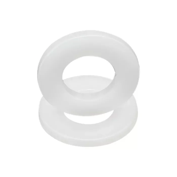 Custom plastic plain gaske/flat rounded nylon washers M4
