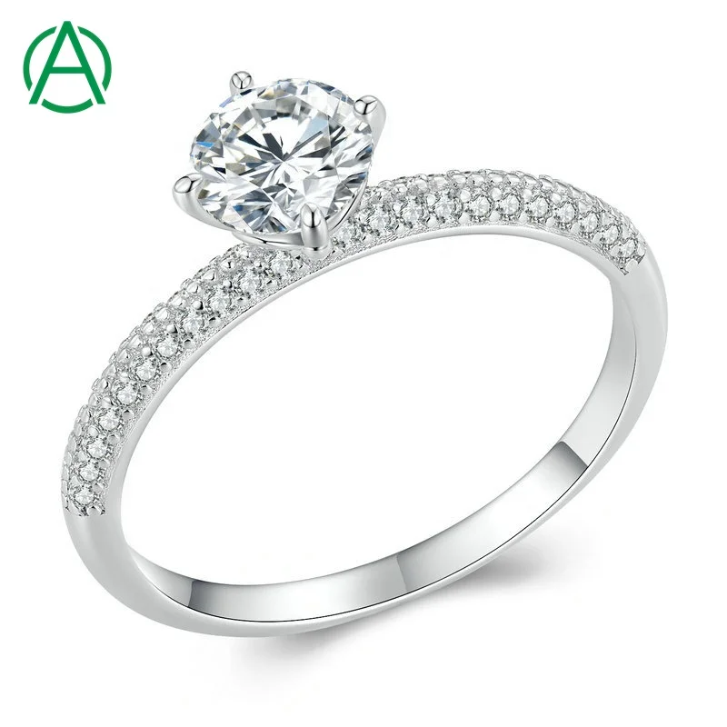 ArthurGem Supplier Jewelry Design 0.6 Carat Moissanite Ring Wedding Engagement Ring