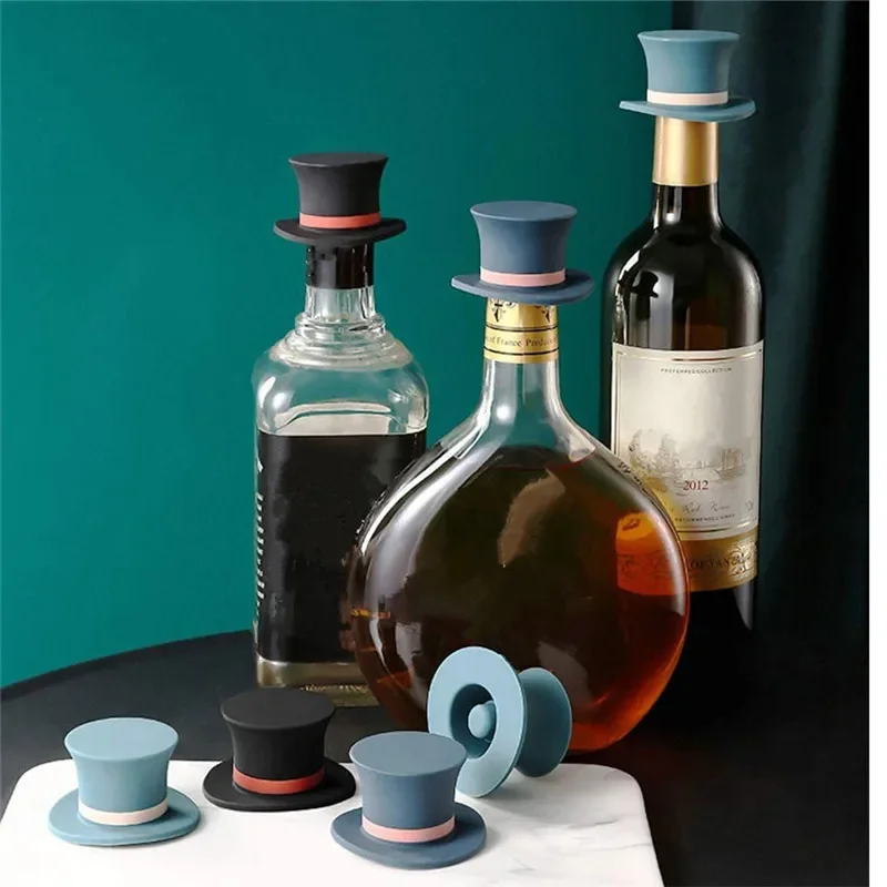 Cork Sparkling Leak-Proof Silicone Wine Bottle Beer Cap Personalized Customized Wedding Favors Zinc Alloy Stopper Shooting