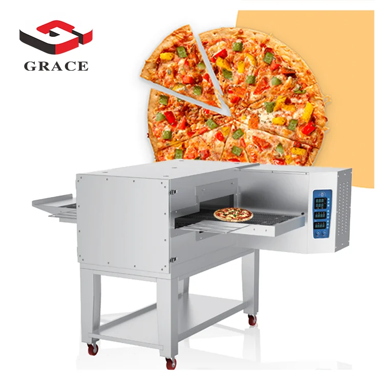 conveyor pizza oven China Cheap Stainless Steel Commercial Kitchen Equipment Bake Pizza Bakery Deck Oven machine counter top con