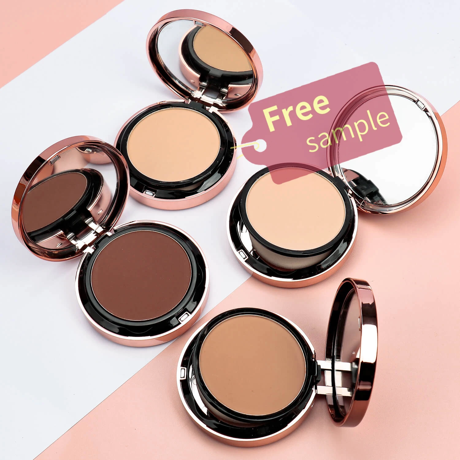 High Quality custom logo setting powder cosmetics OEM private label pressed face powder