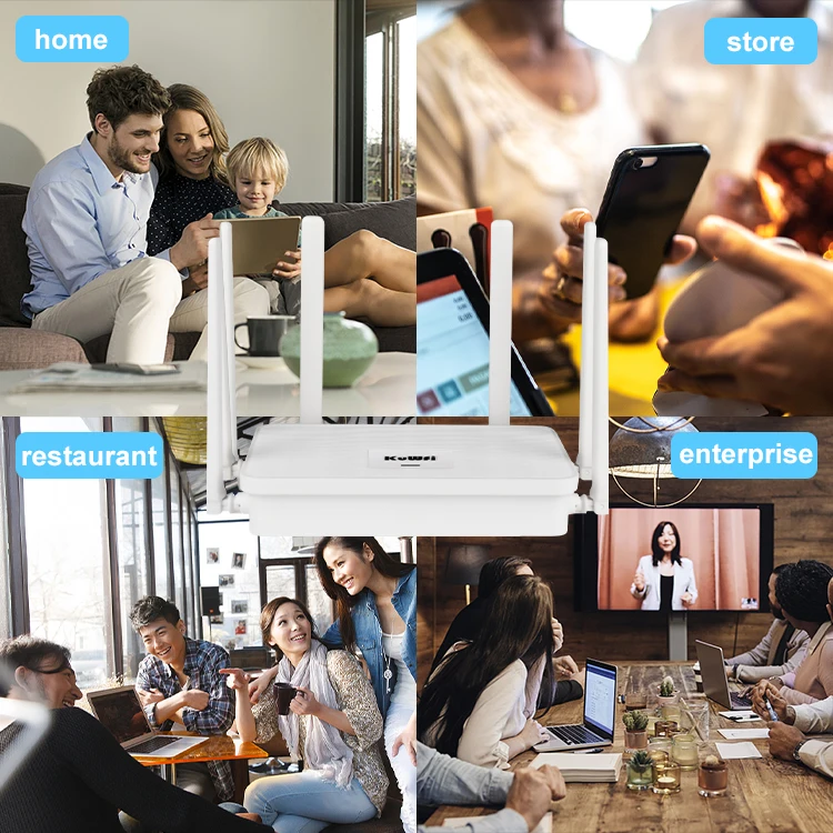 High speed KuWFi wireless 4g router dual band 3000mbps 4g lte wireless router wifi 6 unlocked 4g modem router