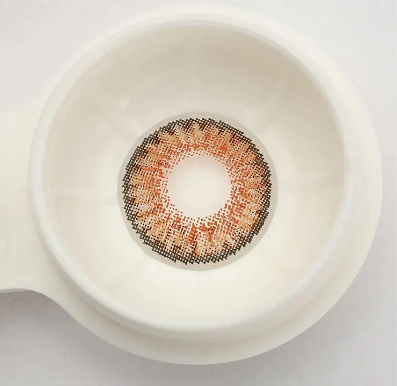 Оптовая продажа трехцветные контактные линзы Honey Qf01 ежегодные мягкие натуральные для глаз