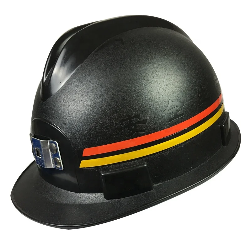 ABS Mining Industrial Worker Welding Safety Helmet Construction Mining Safety Hard Hat with Lamp Bracket