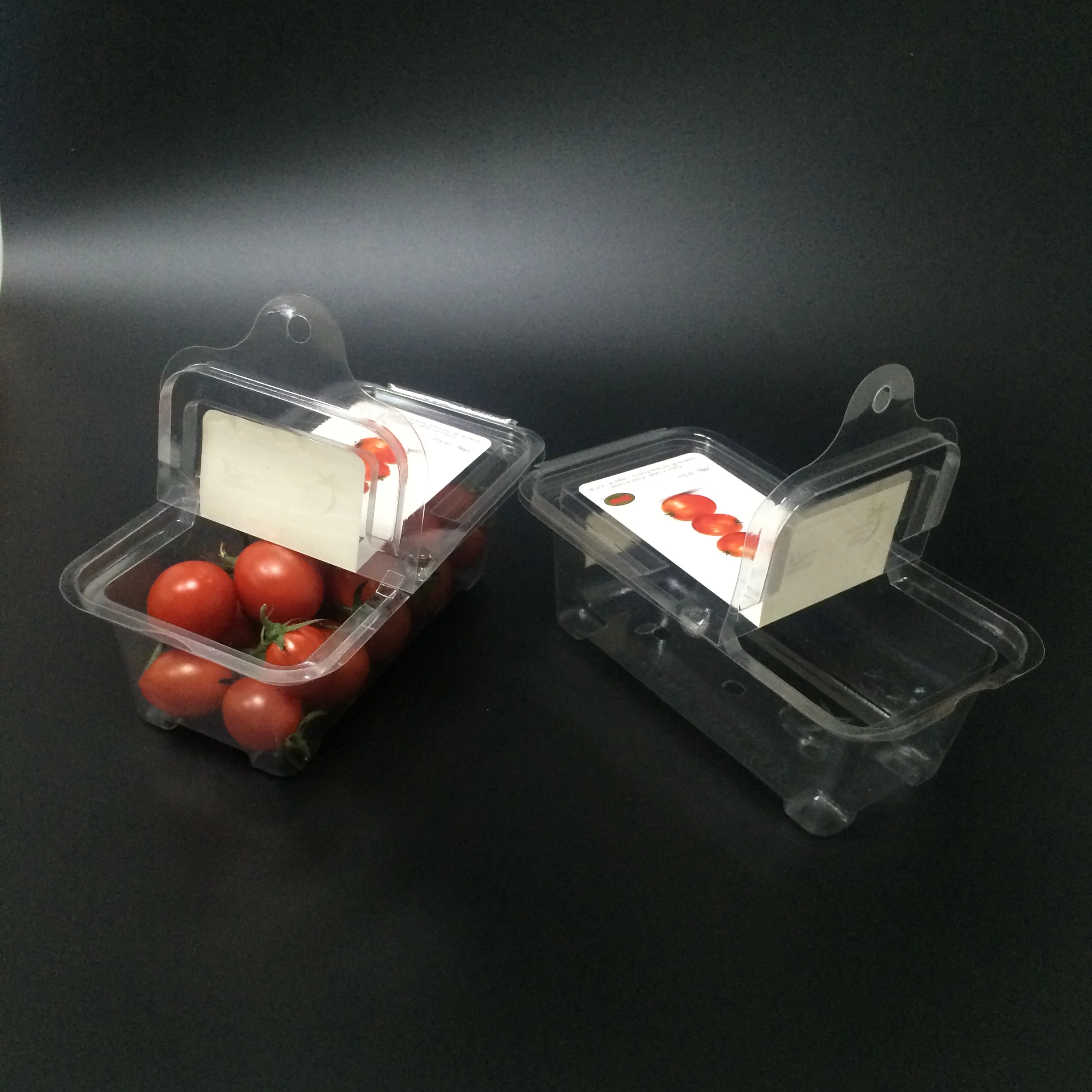 Disposable Plastic Food Fruit Box Packaging Plastic  Transparent Boxes