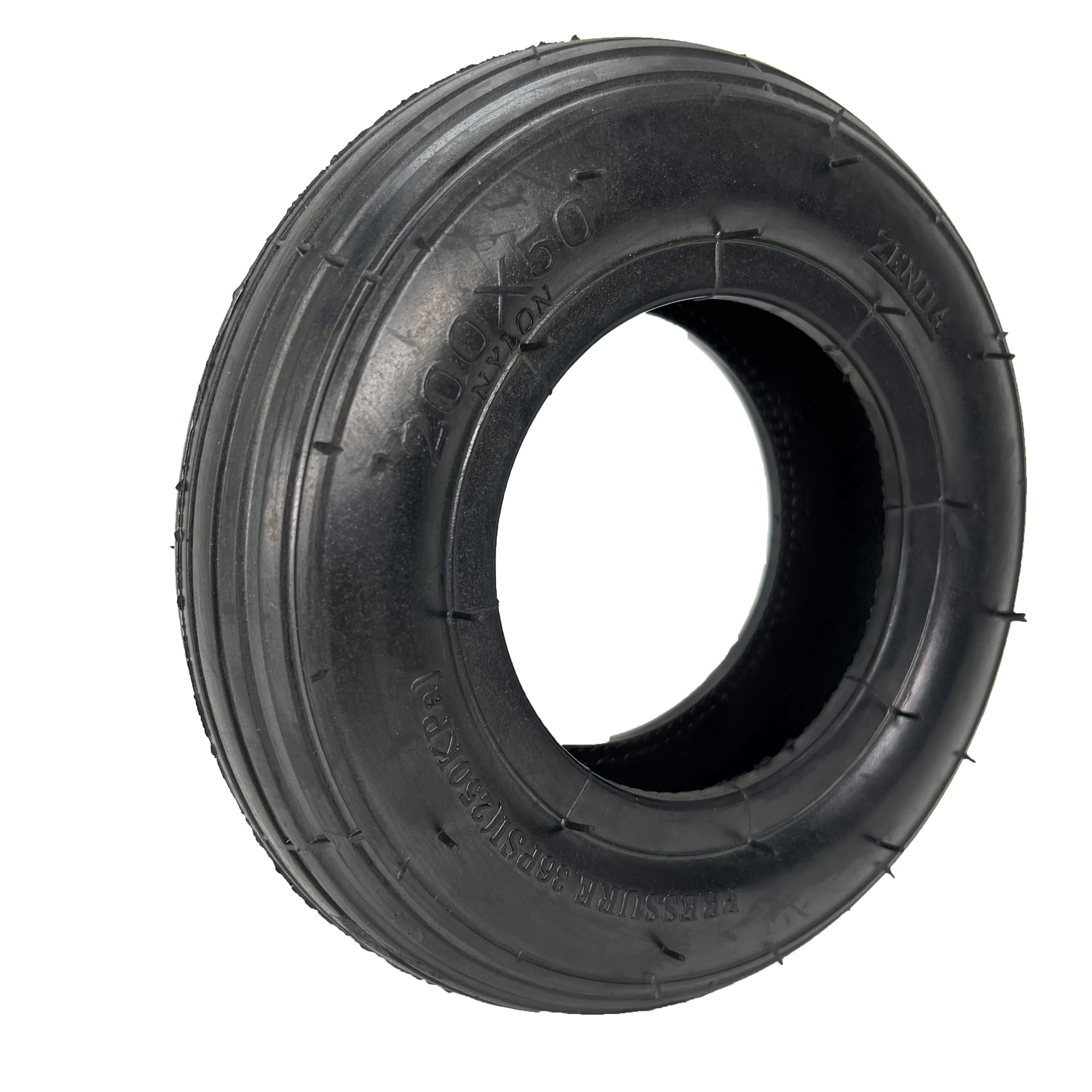 200x50 Pneumatic Tires with Street Tread for Air Kick Scooter & Self-Balancing Electric Scooters