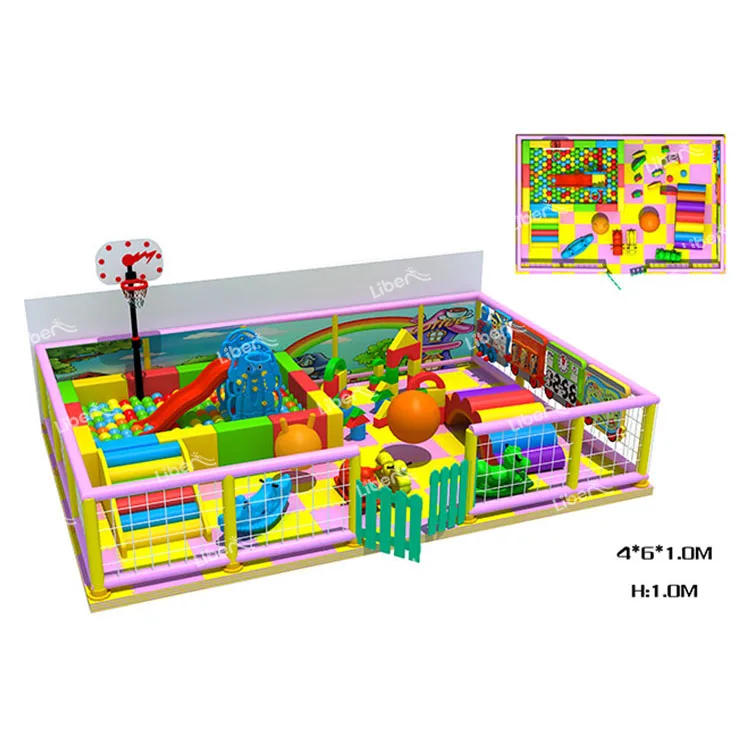 
Toddler Safety Fence Custom Indoor Playground Kids, Preschool Children Small Kids Games Indoor Playground Equipment 