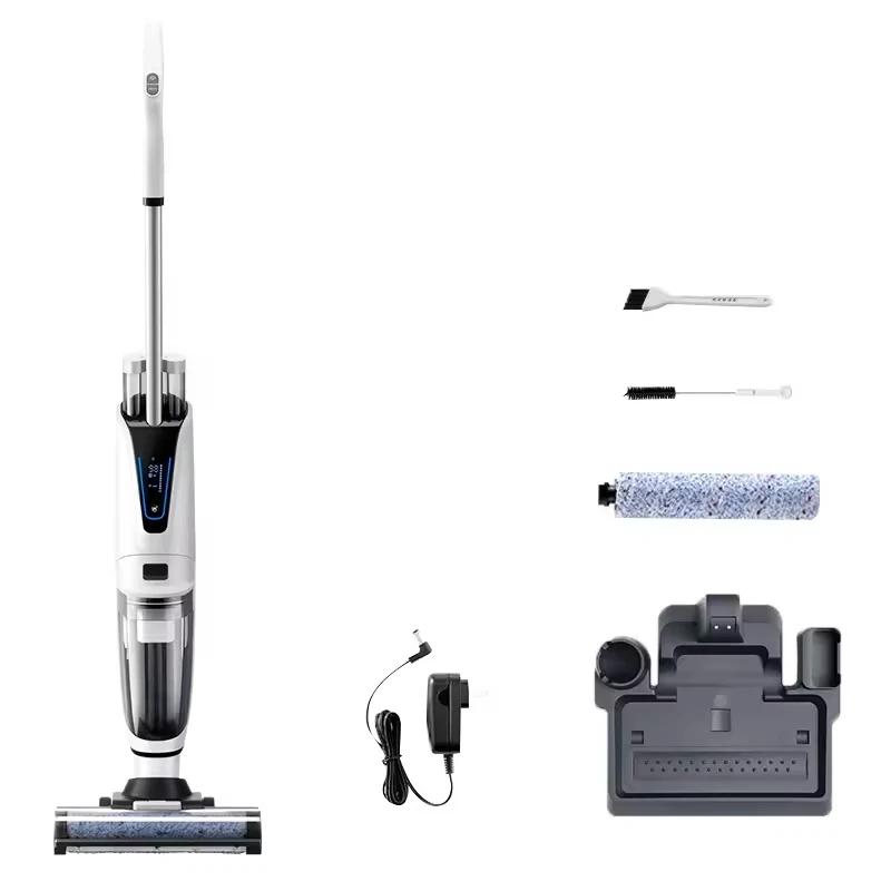 Smart Home Cleaning Machine for Multi-surface Floor Scrubber Mop 2-in-1 Self-cleaning Cordless Wet Dry Vacuum Floor Cleaner