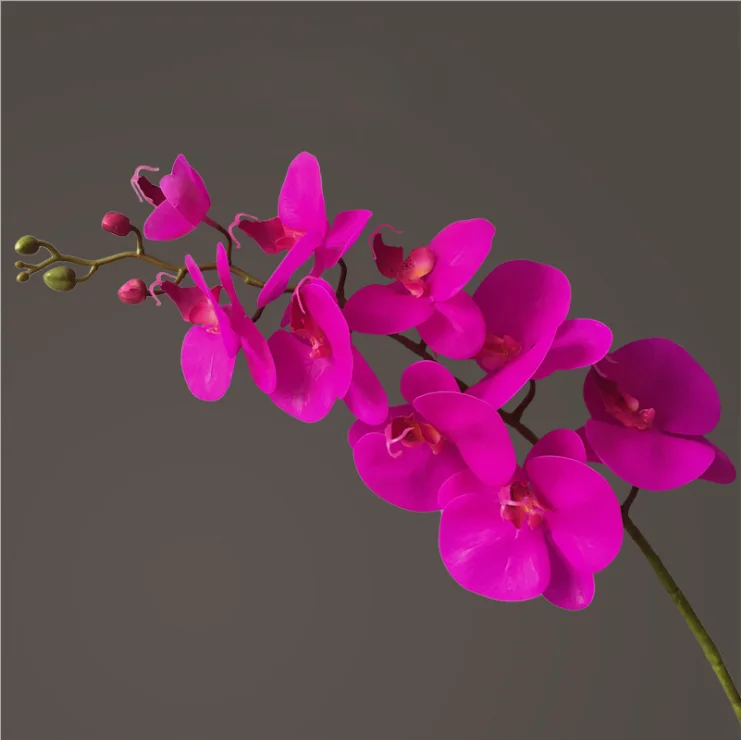 Home decoration flowers silk decorative artificial orchid flower wedding decoration