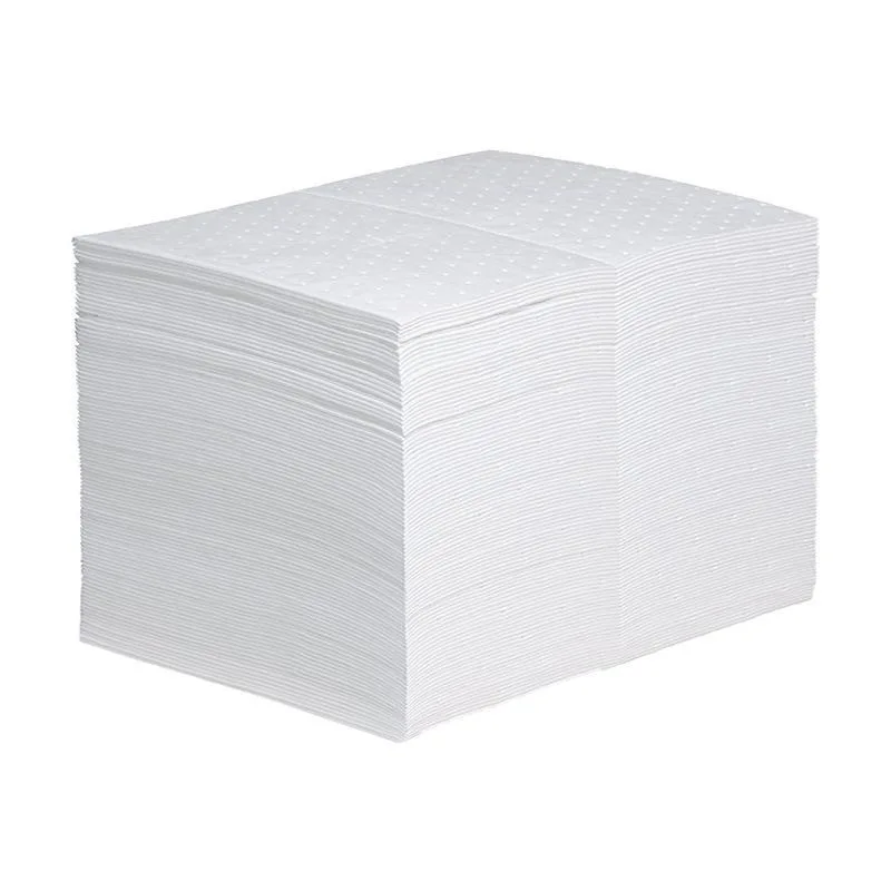 High Performance White High Absorbency Perforated Oil Absorbent Pads Manufacturer