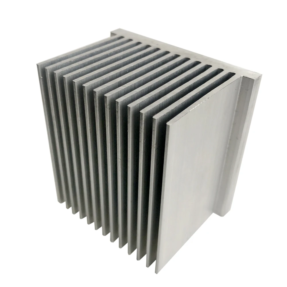 Aluminum Body Heat Sink 55(W)*39(H)*55(L)mm 6063 T5 Square Extruded Aluminum Heatsink