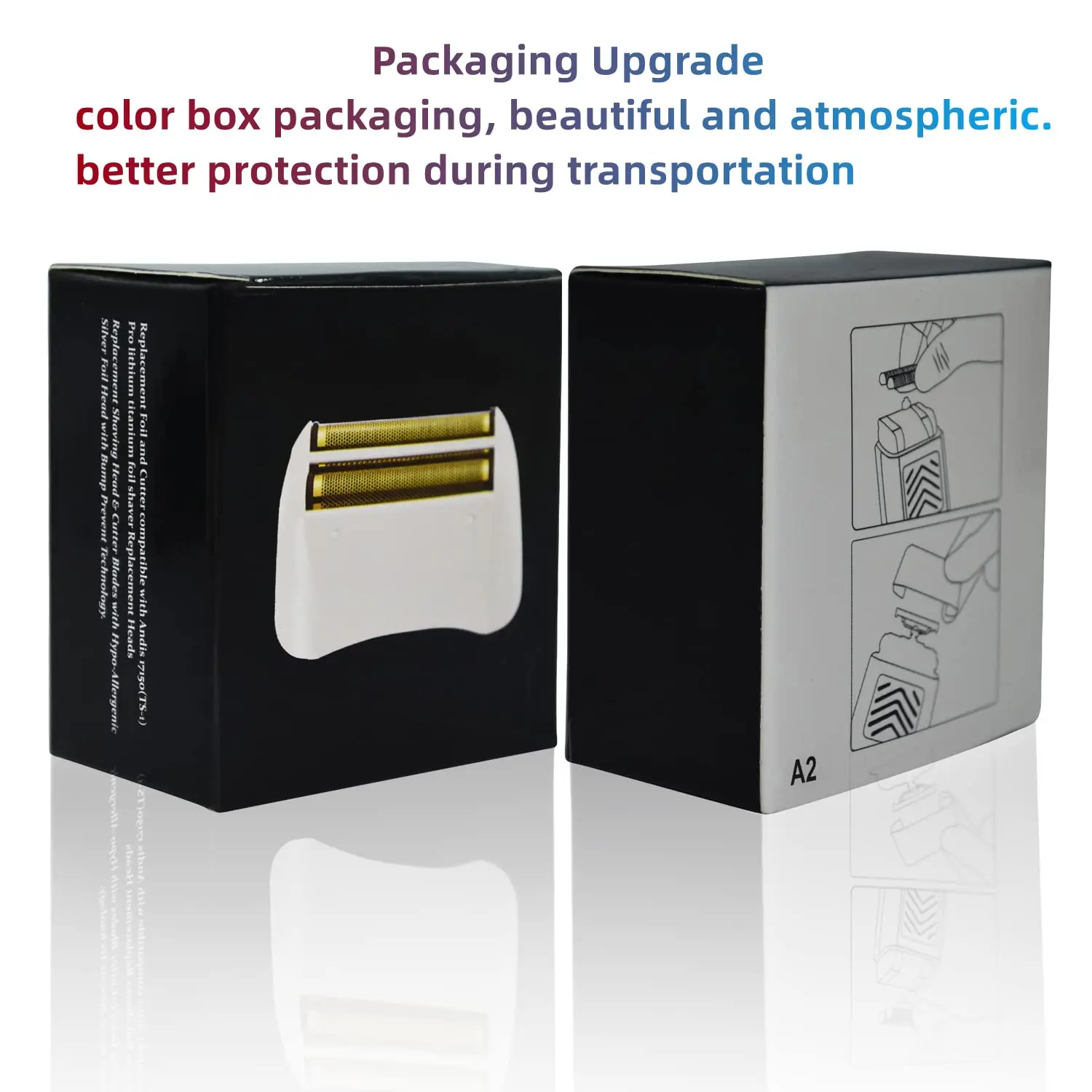 Original Factory Manufacturing ProFoil Replacement Shaver Head Gold Foil Used for Andis 17150/17155/17200 Shaver USB for RV