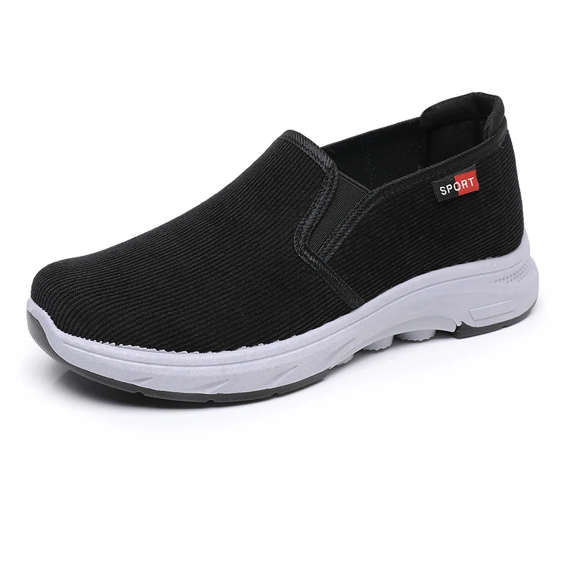 869-Old Beijing Cloth Shoes Popular Elderly Walking Comfortable One Step Dad Single Shoes