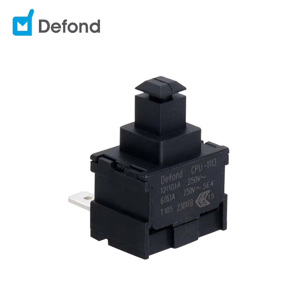metal push button switches high power Defond CPU-1113-R-AAG32-03R 13a 12a 6a 125vac on-off push button switch momentary on-(on)