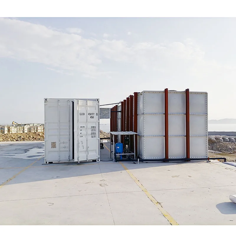 Container  moveable seawater desalination ro plants the price of a seawater desalination