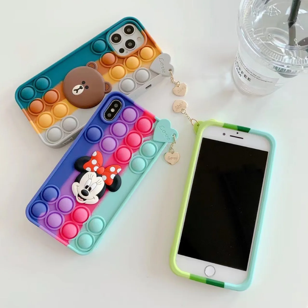 Phone13 Anti-rodent Decompression Mobile Phone Case For 7/8g/se Animal Doll Protective Case