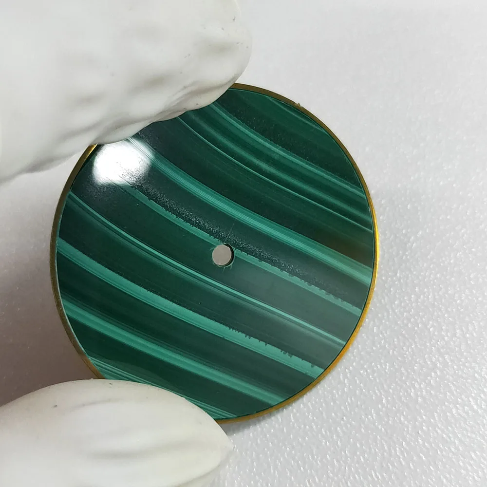 Stone Dials Fashion Natural Malachite Material Custom logo Watch Dial parts