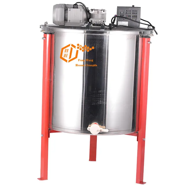 Honey Harvesting Machine 6/8 Frames Electrical Honey Extractor with Horizontal Motor Honey Centrifuge