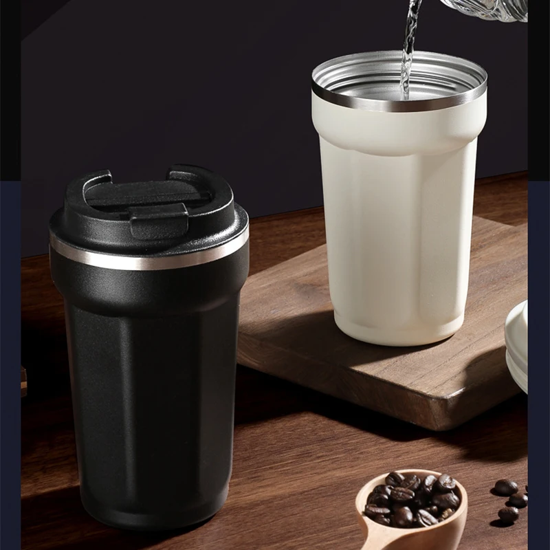 Insulated Coffee Mug Cup Wholesale 380ML 510ML Stainless Steel Travel Mugs Thermal Coffee Thermos