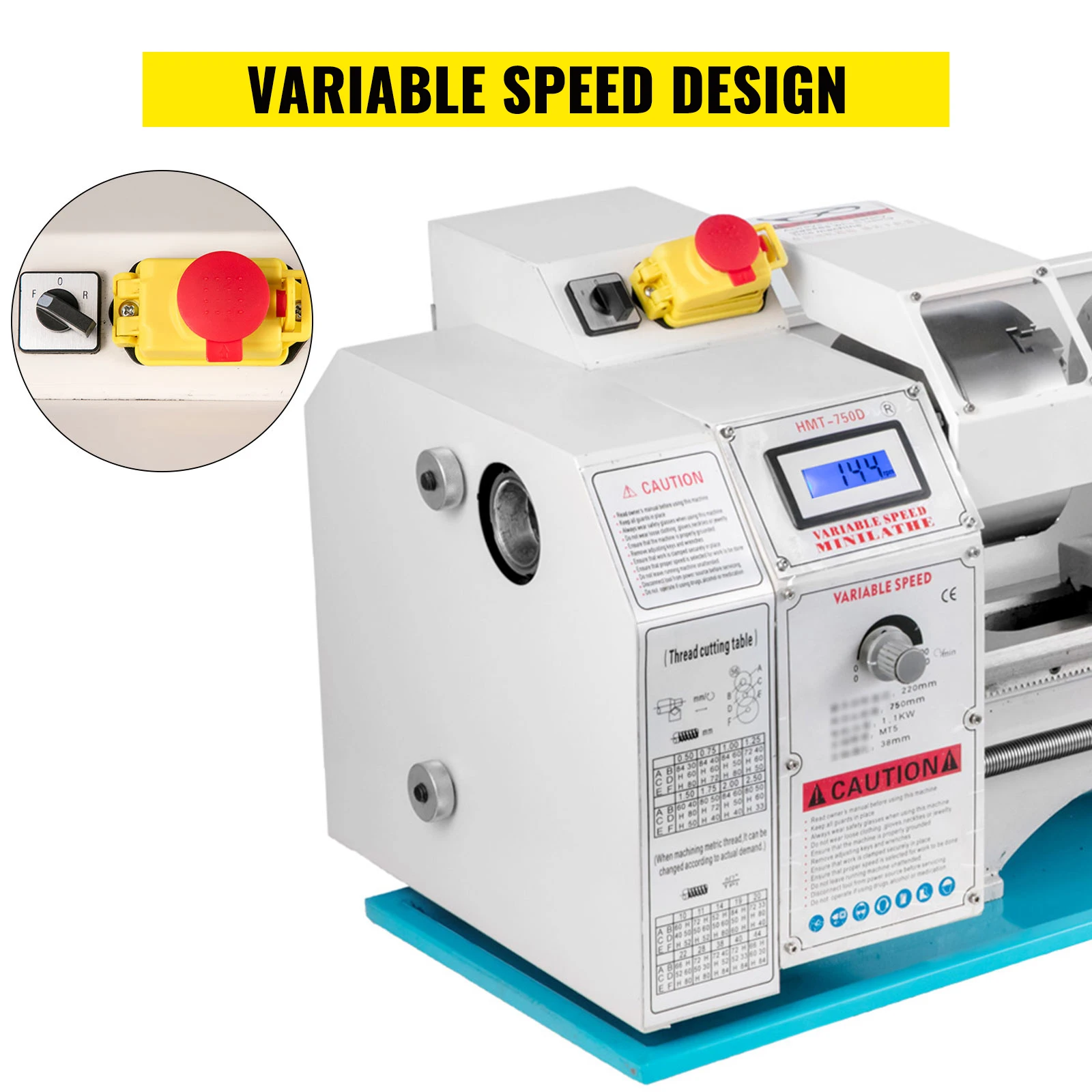 China semi automatic 750W precision metal turning precision manual mini lathe machine