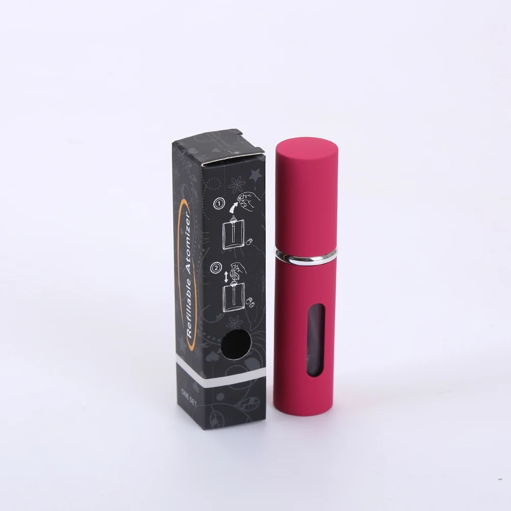 Custom Logo Bulk Buy Portable Travel Flat Bottom 5ml Refillable Perfume Atomizer Manufacturer