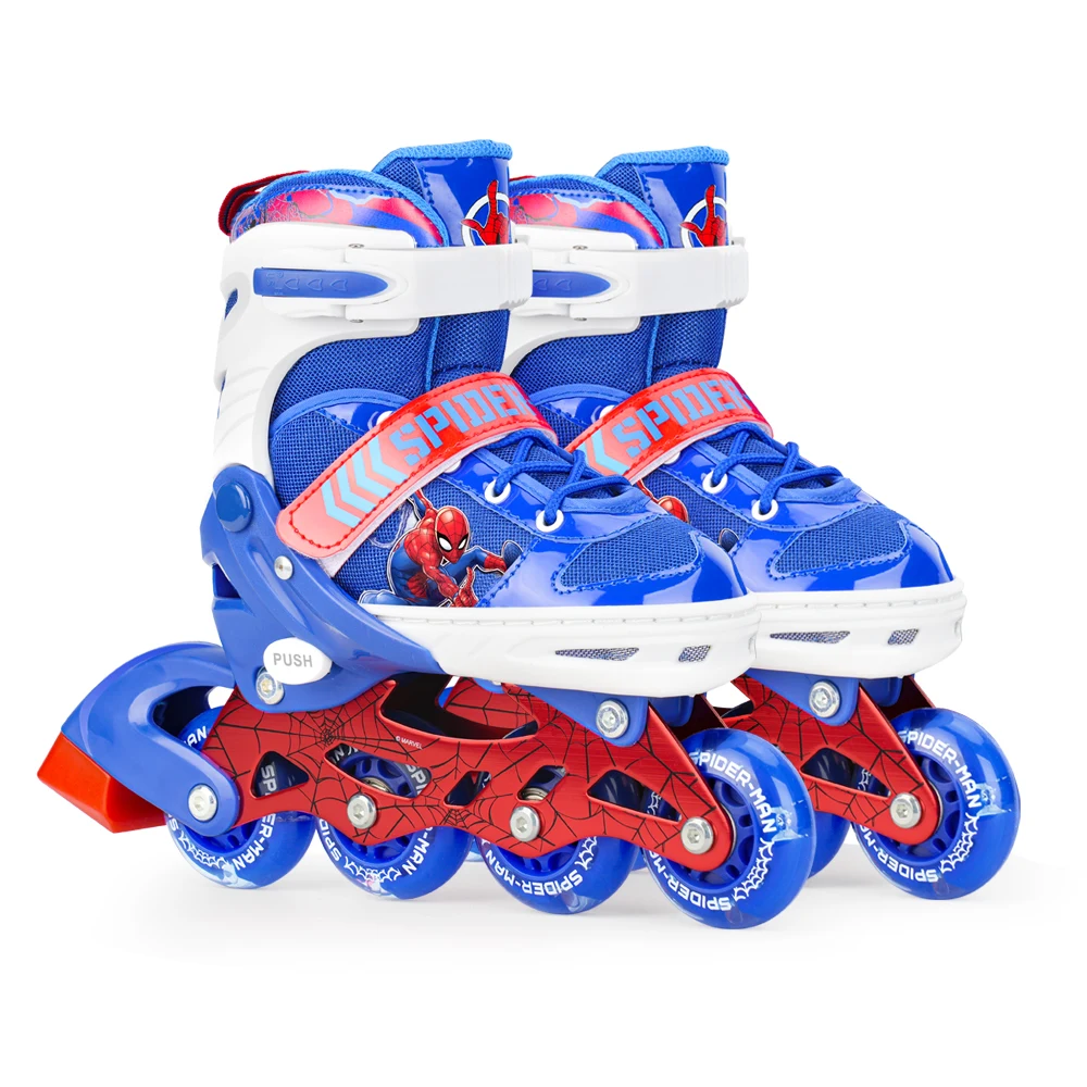 Disney New Style High Quality Inline Skates Flashing Roller Children Adjustable Cartoon Character Scating Shoes Inline Skate