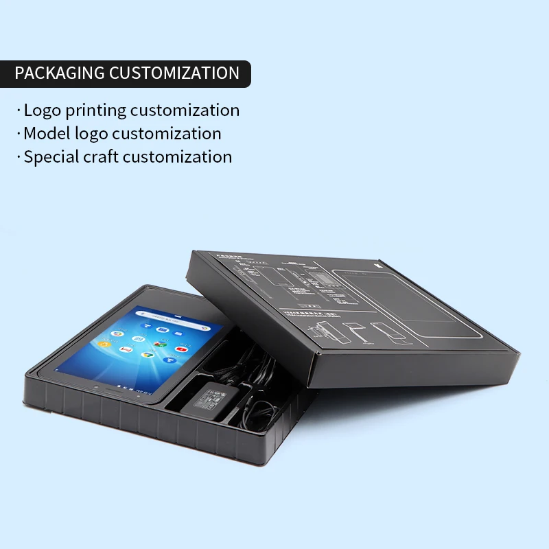 HUGEROCK K80(2021) android touchscreen industrial rugged tablet 8 inch mobile nfc long distance reader writer module