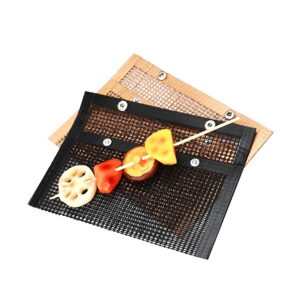 Wholesale price Outdoor barbecue Hard wearing Reusable BBQ Grill Mesh Bag