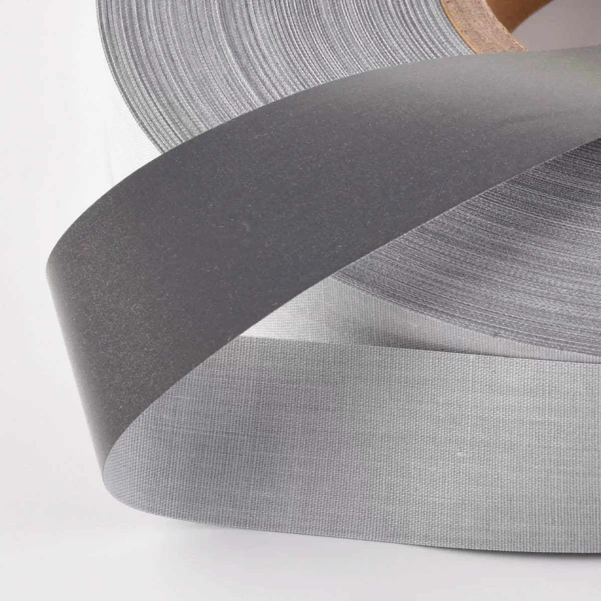 China Factory High Visibility Cinta Reflectiva Safety Sew On Reflective TC Fabric Material Tape for Clothing