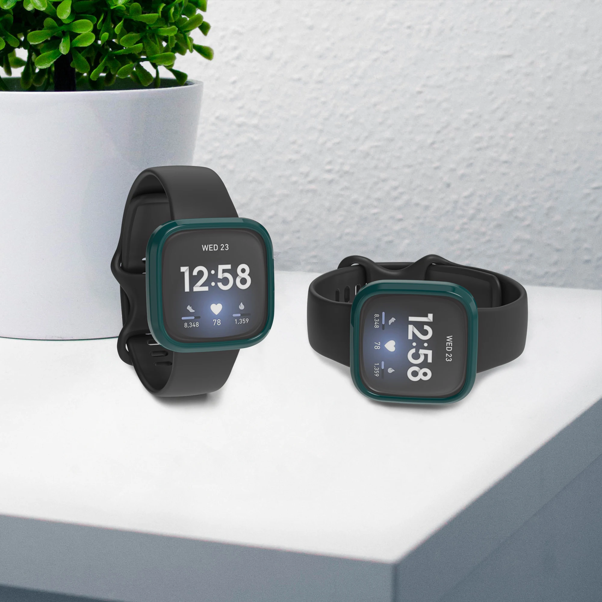 With Beer Tempered Glass TPU Protector Case Cover Sleeve Design for Fitbit Versa 3 Fitbit Sense