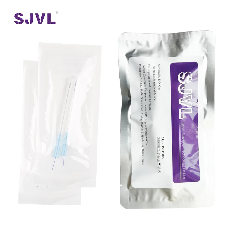 23G 60mm Half Blunt Thread Lifting PDO Cog 6D with L Type Cannula