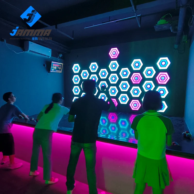 Activate Throwing Sport Reaction Games Ball Room Escape Maze Arena interactive Led Light Activity Wall Ball Game