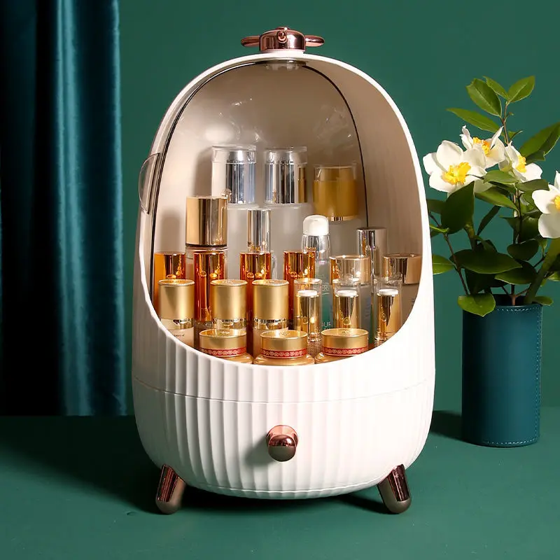 Dustproof Cosmetic Storage Box Drawer Boxes Custom Logo Portable Table Acrylic Makeup Organizer