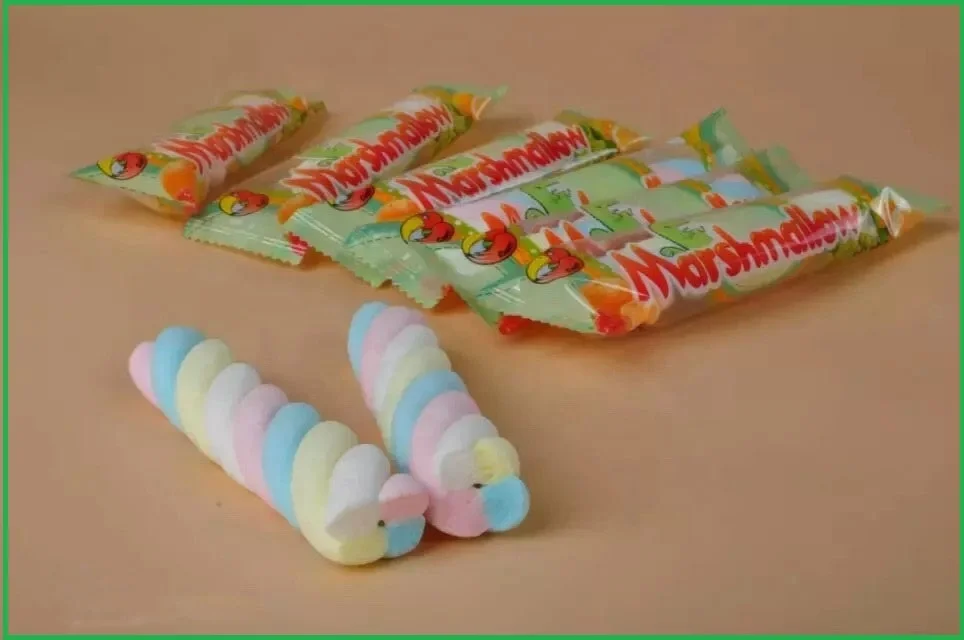 12g chocolate coated twist twirl marshmallow Cotton candy floss