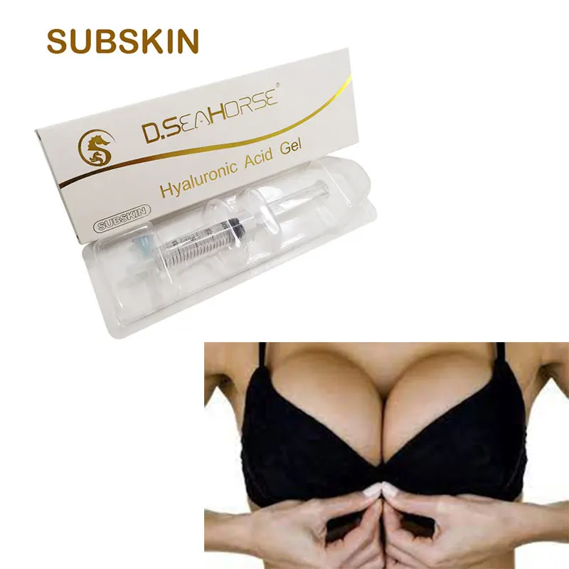 The best filling for breast augmentation Hyaluronic acid is injected subcutaneously for breast nose lips filler gel