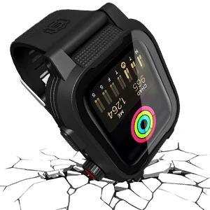  Силиконовый ремешок Shellbox IP68 водонепроницаемый чехол для Apple Watch Series SE 6 5 4 3 iWatch 38/42/44 мм защитный часов