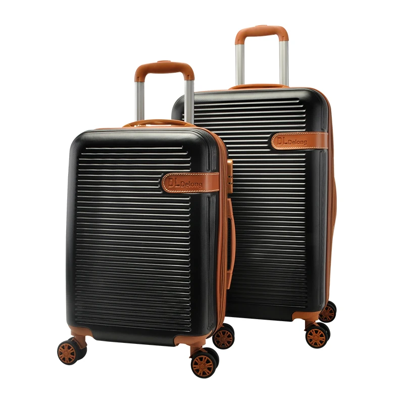 
ABS+PC luggage sets hard shell 3 pcs travel troller luggage 4 spinner casters suitcase ABS cabin trolley luggage 