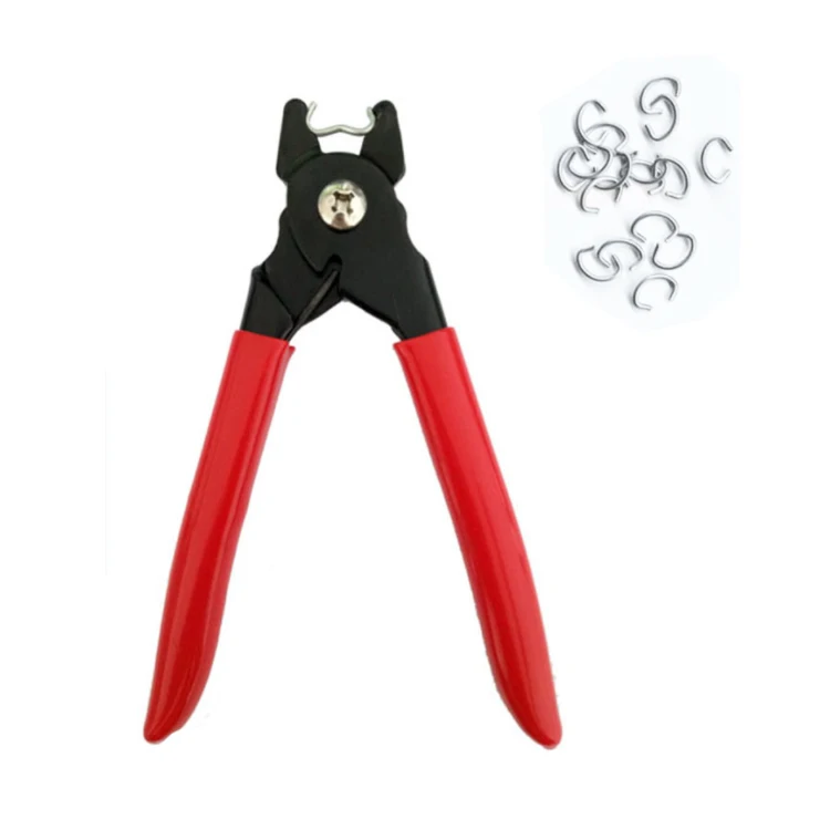 Cages and net fence hand hog ring pliers