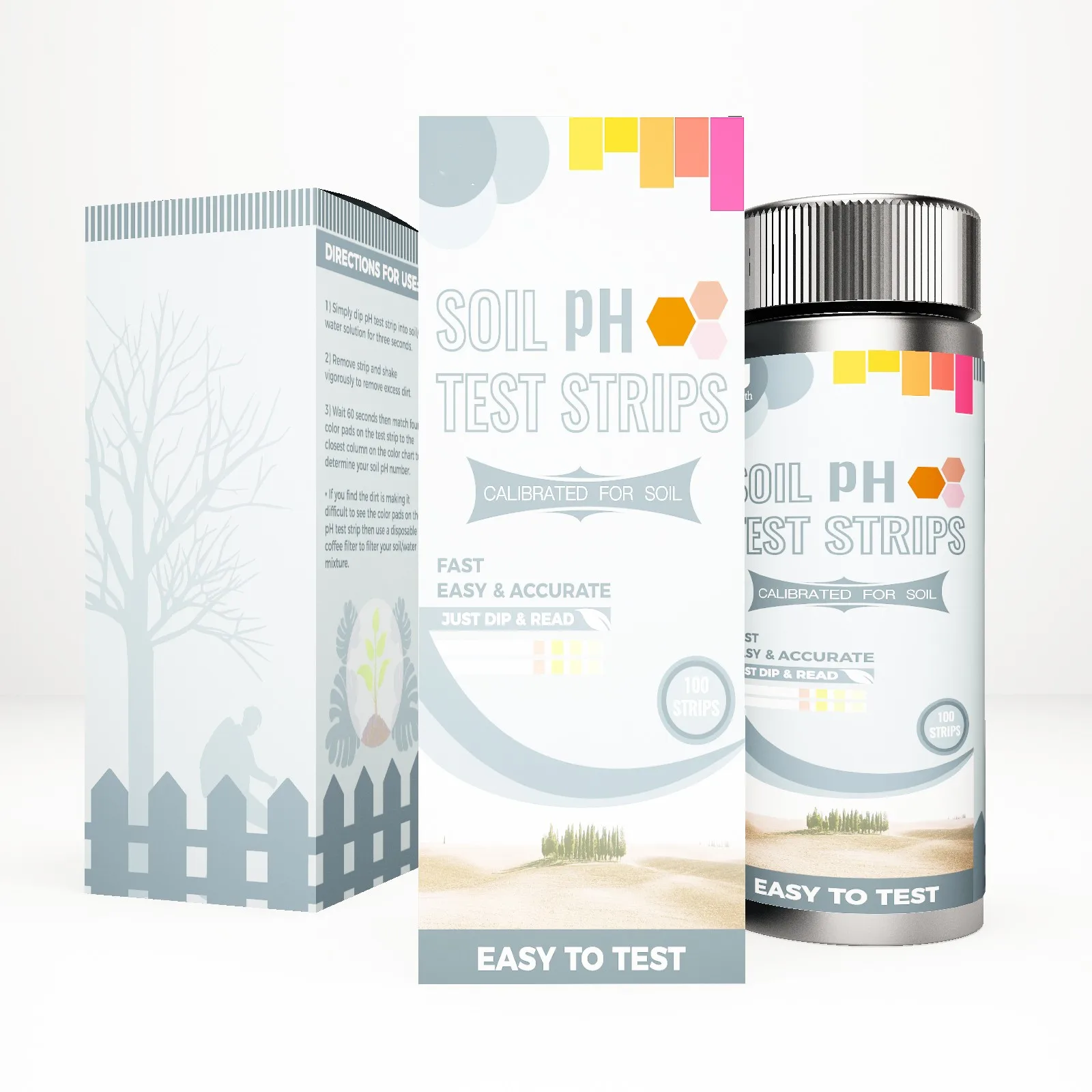 Soil pH Test Strips Best Kit for Accurate Soil Testing at Home pH 3.5-9.0