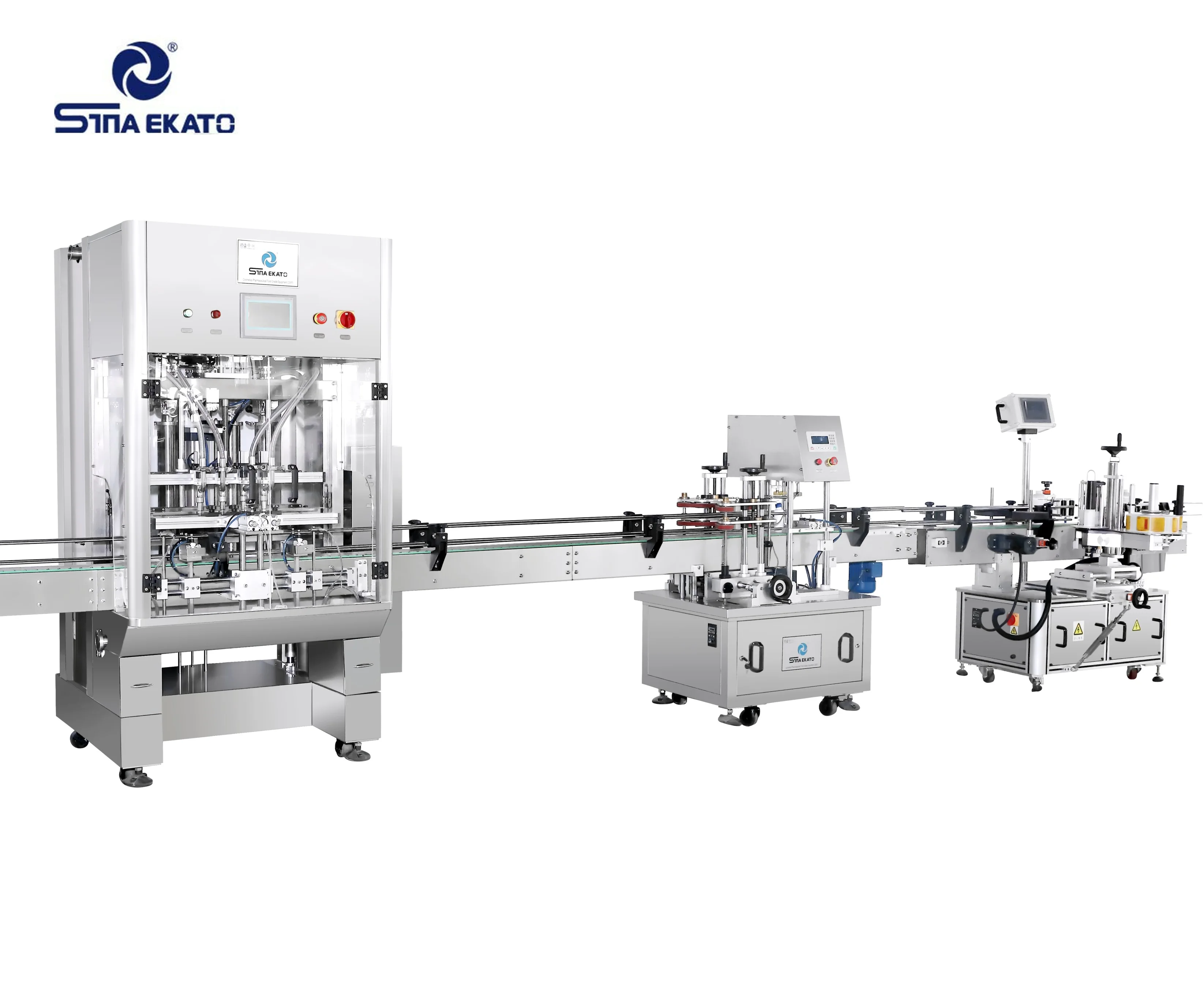 SINA EKATO Automatic 4 Heads Filling Machine Cream Body Lotion Liquid Soap Shampoo Filling Machine Bottle Filler