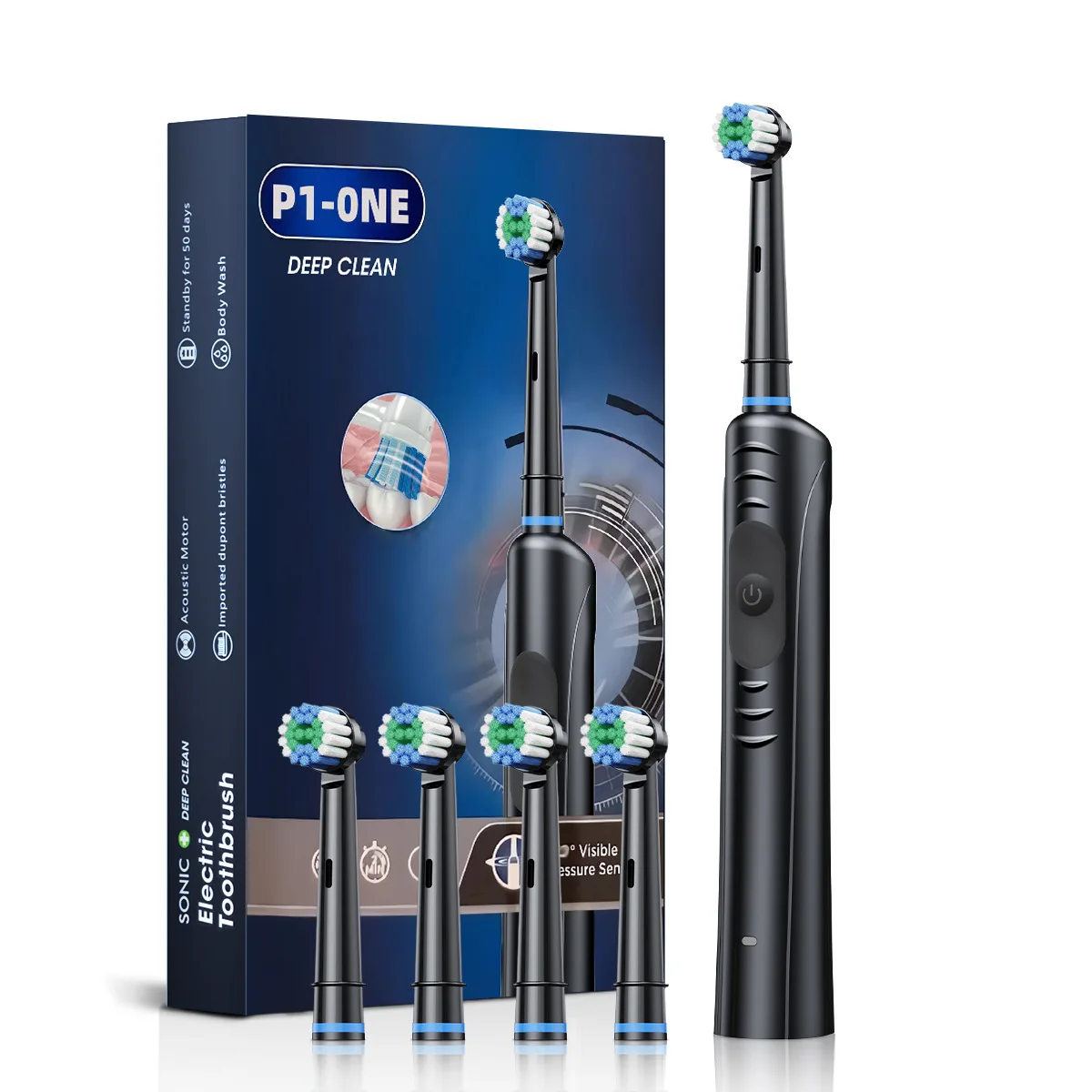 IPX7 Waterproof Tooth Brush Electric High Quality Adult Rechargeable Battery Operated Toothbrush Sonic