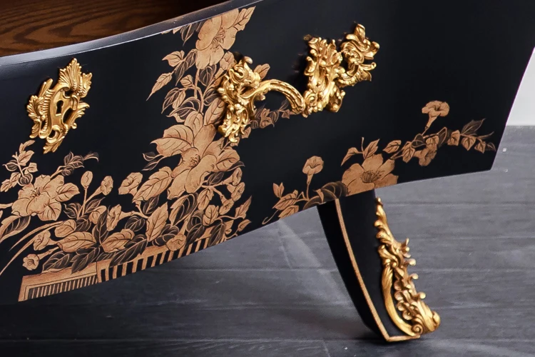 Direct Factory Own Design Custom Painted Dewaxing Console Table Cabinets Furniture Storage Antique Brass Wood Chinese Home 1PCS