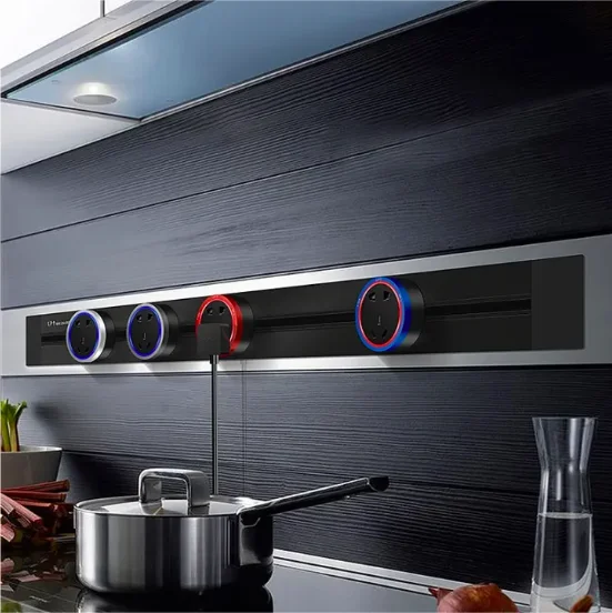 Mounted Track Smart Wall Sockets and Switches With Removable Uk Usb Universal Type c Us Socket