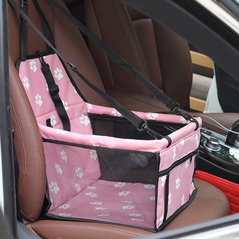  New And Convenient Pet Travel Dog Car Anti-dirty Waterproof Bag Safety Seat Front Row Hanging Mesh Breathable