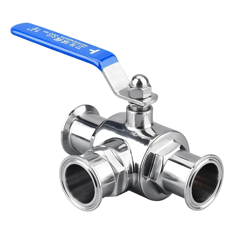 DN10-DN100 Stainless Steel 304 1.5 Inch Sanitary Ball Valve Clamp with matching TC clamp not easy to rust