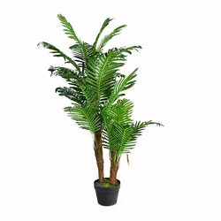 Fake Green Plants Plastic artificial Areca palm tree artificial plants phoenix palm tree with pot 120 cm